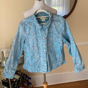 L.L.Bean XL Jean Jacket In Cotton EUC